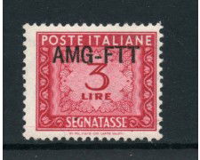 1949/54 - TRIESTE A - 3 LIRE SEGNATASSE - NUOVO - LOTTO/28463