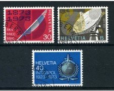 1973 - SVIZZERA - PROPAGANDA 3v. - USATI - LOTTO/28472