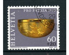 1973 - SVIZZERA - 60+20c. PRO PATRIA - USATO - LOTTO/28475