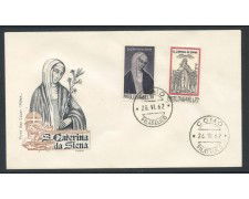 1962 - REPUBBLICA - SANTA CATERINA - BUSTA FDC - LOTTO/28559