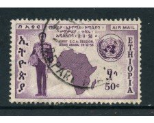 1958 - ETHIOPIA - 50c. POSTA AEREA CONFERENZA STATI - USATO - LOTTO/28690