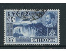 1947/55 - ETHIOPIA - 35c. POSTA AEREA - USATO - LOTTO28694