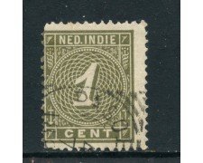 1883/90 - INDIE OLANDESI - 1c. OLIVA - USATO - LOTTO/28758