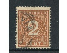 1883/90 - INDIE OLANDESI - 2c. BRUNO - USATO - LOTTO/28759