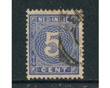 1883/90 - INDIE OLANDESI - 5c. OLTREMARE - USATO - LOTTO/28761