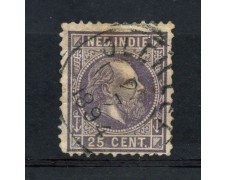 1870/86 - INDIE OLANDESI - 25 c. VIOLETTO - USATO - LOTTO/28768A