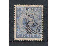 1891 - INDIE OLANDESI - 20c. BLU - USATO - LOTTO/28770