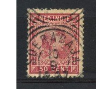 1891 - INDIE OLANDESI - 50c. CARMINIO - USATO - LOTTO/28771