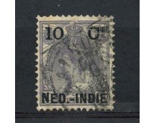 1899 - INDIE OLANDESI - 10 SU 10c. GRIGIO - USATO - LOTTO28772