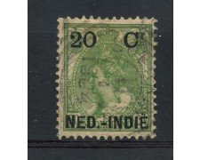 1899 - INDIE OLANDESI - 20 SU 20 c. VERDE - USATO - LOTTO28774