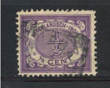 1902/09 - INDIE OLANDESI - 1/2 c. VIOLETTO CIFRA - USATO - LOTTO/28777