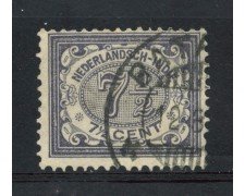 1902/09 - INDIE OLANDESI - 7,5 c. GRIGIO  CIFRA - USATO - LOTTO/28783