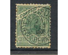 1905 - BRASILE - 50r. VERDE CON FILIGRANA - USATO - LOTTO/28837