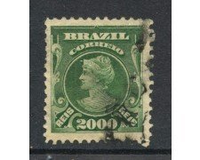 1906 - BRASILE - 2000r. VERDE - USATO - LOTTO/28849