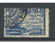 1927 - BRASILE - 100r. CORSO DEL DIRITTO - USATO - LOTTO/28867