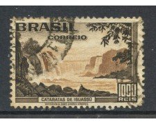 1937/38 - BRASILE - 1000r. CASCATE DI IGUASSU - USATO - LOTTO/28881