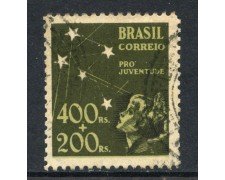 1940 - BRASILE - 400+200r. - PRO GIOVENTU' - USATO - LOTTO/28892