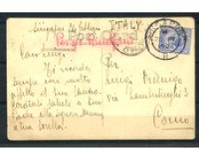 1924 - LOTTO/4725 - MALESIA - CARTOLINA DA SINGAPORE PER COMO