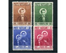 1957 - LOTTO/5852 - VATICANO - SAN DOMENICO SAVIO 4v. NUOVI