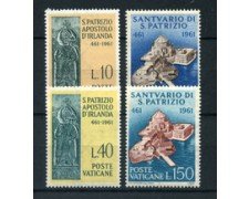 1961 - LOTTO/5878 - VATICANO - SAN PATRIZIO 4v. - NUOVI