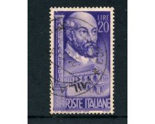 1949  - ITALIA REPUBBLICA - ANDREA PALLADIO - USATO - LOTTO/6083UB