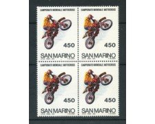 1984 - LOTTO/8045Q - SAN MARINO - CAMPIONATO DI MOTOCROSS - QUARTINA - NUOVI