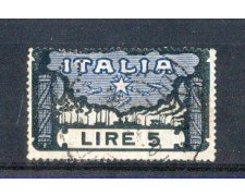 1923 - LOTTO/REG146PER - REGNO - 5 LIRE MARCIA SU ROMA USATO