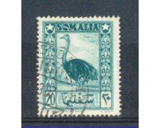 1950 - LOTTO/9840U - SOMALIA  AFIS - 20c. SMERALDO - USATO