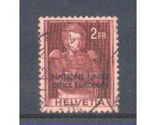 1950 - LOTTO/3112 - SVIZZERA  2 Fr. NATION UNIES OFFICE EUROPEEN - USATO