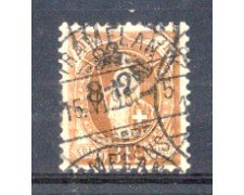 1882 - LOTTO/1823B - SVIZZERA - 3 Fr. BISTRO ARANCIO  USATO