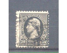 1890 - LBF/2947 -  STATI UNITI - 30c. NERO JEFFERSON USATO