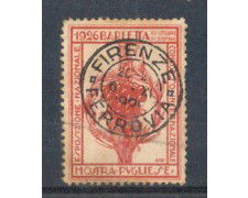 ITALIA - 1926 -  LOTTO/3933 -  MOSTRA DI BARLETTA CON ANNULLO