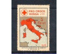 ITALIA - 1915 - LOTTO/1748 - 5c. PRO CROCE ROSSA