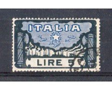 1923 - LOTTO/REG146UA - REGNO - 5 LIRE MARCIA SU ROMA USATO