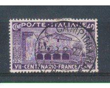 1926 - TRIPOLITANIA - LOTTO/10101U - 40 cent. SAN FRANCESCO - USATO