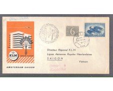 OLANDA - 1959 - LBF/3282 - 1° VOLO KLM  AMSTERDAM/SAIGON