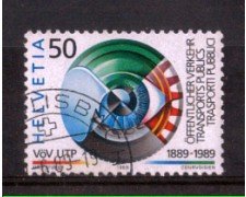 1989 - LOTTO/SVI1315U - SVIZZERA - 50c. TRASPORTI PUBBLICI - USATO