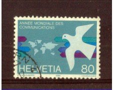 1983 - LOTTO/SVI1188U - SVIZZERA - 80c. ANNO COMUNICAZIONI - USATO
