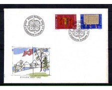 1982 - LOTTO/SVI1151FDC - SVIZZERA - EUROPA AVVENIMENTI STORICI - BUSTA FDC