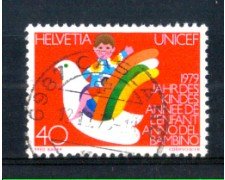 1979 - LOTTO/SVI1093U - SVIZZERA - 40c. ANNO DEL FANCIULLO - USATO