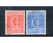 1966 - LOTTO/SVI777CPU - SVIZZERA - EUROPA 2v. - USATI