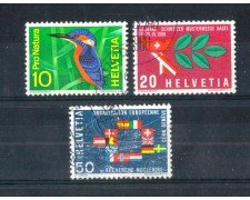 1966 - LOTTO/SVI768CPU - SVIZZERA -  PROPAGANDA 3v. - USATI