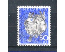 1965 - LOTTO/SVI763U - SVIZZERA - 50+10c. PRO JUVENTUTE - USATO