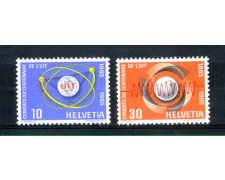 1965 - LOTTO/SVI757CPN - SVIZZERA - CENTENARIO U.I.T. 2v. - NUOVI
