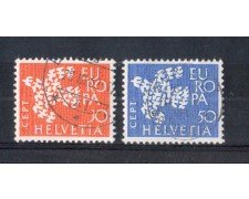 1961 - LOTTO/SVI683CPU - SVIZZERA - EUROPA 2v. - USATI