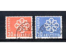 1959 - LOTTO/SVI631CPU - SVIZZERA - EUROPA 2v. - USATI
