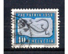 1959 - LOTTO/SVI626U - SVIZZERA - 40+10c. PRO PATRIA - USATO