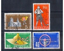1955 - LOTTO/SVI561CPU - SVIZZERA - PROPAGANDA 4v. - USATI