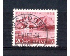 1952 - LOTTO/SVI523U - SVIZZERA - 20+10c. PRO PATRIA - USATO