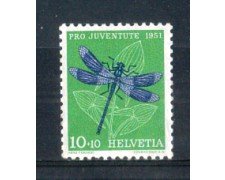 1951 - LOTTO/SVI513N - SVIZZERA - 10+10c. PRO JUVENTUTE - NUOVO